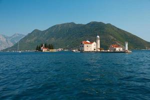 Chiesa di nostro signora di il rocce, perasto, montenegro foto