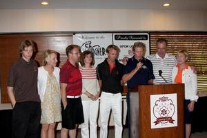 Harrison Jack Wagner dennis Wagner moglie figli maschi daughtersinlawat il 4 ° annuale Jack Wagner celebrità golf classico per beneficiare il leucemia linfoma società golf torneovalencia nazione clubvalencia capril 27 20102010 foto