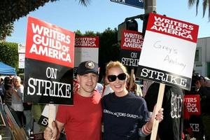 tr cavaliere katherine heiglactors supporto wga sciopero fondamentale studiosdicembre 12 2007los angeles ca2007 foto