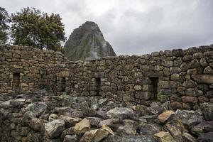 rovine di machu picchu in perù foto