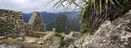 rovine di machu picchu in perù foto