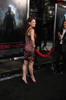 amanda righetti in arrivo a il Venerdì il 13 ° 2009 prima a manns villaggio Teatro nel los angeles circa su febbraio 9 20092009 foto