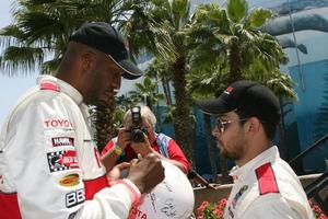 John salley Wilmer valderammaafter il celebrità gara toyota lungo spiaggia mille dollari prix proceleb gara 2008 lungo spiaggia capril 19 20082008 foto