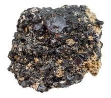 perovskite roccia isolato su bianca foto