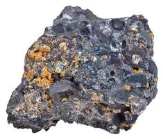 ematite ferro minerale con magnetite cristalli foto