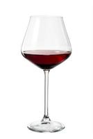 vino rosso in un bicchiere elegante foto