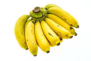 banane su sfondo bianco foto