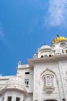 Visualizza di dettagli di architettura dentro d'oro tempio armandir sahib nel amritsar, punjab, India, famoso indiano sikh punto di riferimento, d'oro tempio, il principale santuario di sikh nel amritsar, India foto