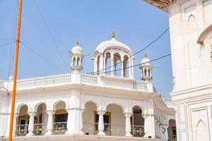Visualizza di dettagli di architettura dentro d'oro tempio armandir sahib nel amritsar, punjab, India, famoso indiano sikh punto di riferimento, d'oro tempio, il principale santuario di sikh nel amritsar, India foto