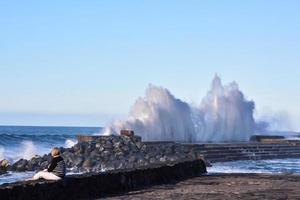 enorme mare onde foto