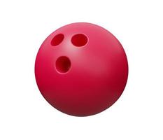 bowling palla 3d rendere. 3d rendere cartone animato minimo icona illustrazione foto