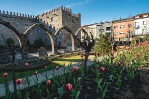 bellissimo architettura nel il vecchio centro di braga, Portogallo 9 Febbraio 2023 foto