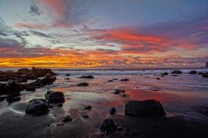 tramonto sul mare foto