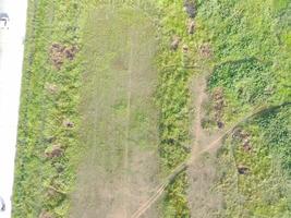 aereo Visualizza di terra Mappatura di senza equipaggio aereo veicolo nel bogor, Indonesia. foto