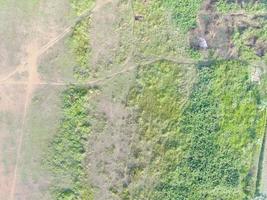 aereo Visualizza di terra Mappatura di senza equipaggio aereo veicolo nel bogor, Indonesia. foto