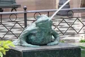 spruzzi acqua nel città fontane foto