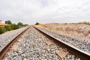 Ferrovia brani su ghiaia foto