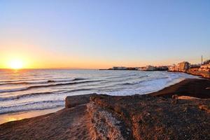 tramonto sul mare foto