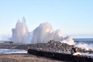 enorme mare onde foto