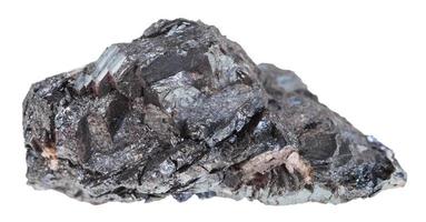 crudo ematite ferro minerale pietra isolato foto