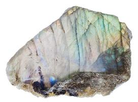 labradorite pietra preziosa con lucidato superficie foto