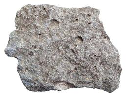 crudo poroso basalto pietra isolato foto