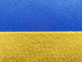 bandiera di Ucraina fatto di provato foto