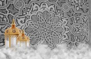 un' nero e bianca foto di un' arco con il parola amore . un' sfondo per Ramadan. sociale media messaggi .musulmano santo mese Ramadan kareem .Ramadan mubarak bellissimo saluto carta