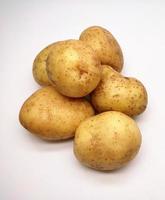 Patata, isolato nel bianca sfondo foto