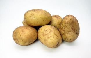 Patata, isolato nel bianca sfondo foto