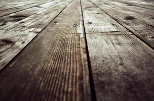 vecchio primo piano del pavimento in legno foto