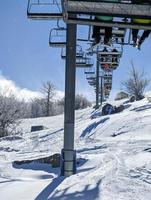 paesaggi e inverno scene a faggio montagna nord carolina foto