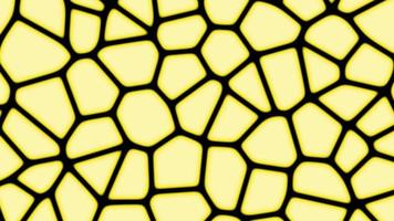 nero schema e giallo cellula modello Basso poli sfondo foto