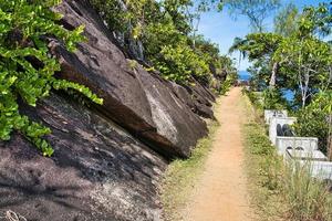 anse maggiore natura pista rocce, sentiero e impianti, mahe Seychelles foto