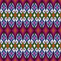 ikat geometrico folclore ornamento, tribale etnico struttura. senza soluzione di continuità a strisce modello nel azteco stile, figura tribale ricamo, scandinavo, ikat modello foto