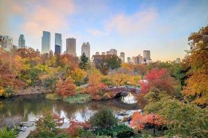 central park in autunno foto