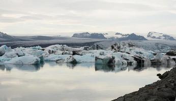 bellissimo leggero a jokulsarlon ghiacciaio. no persone foto