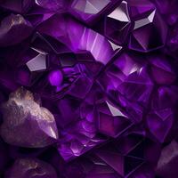 pietra struttura pietra ametista, viola, rosa bluastro o rosso-viola varietà di quarzo - ai generato Immagine foto