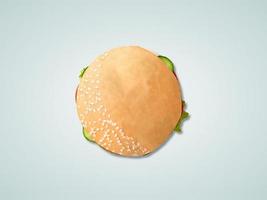foto hamburger Luna forma contento Ramadan contento eid concetto. musulmano santo mese Ramadan kareem