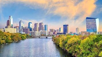 skyline del centro di filadelfia foto