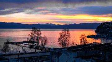 d'oro paesaggio ohrid foto