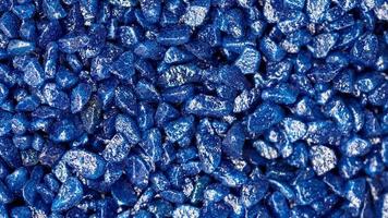 pietre glitterate blu per la decorazione del giardino foto