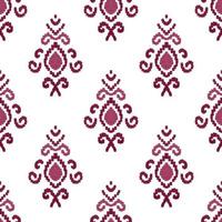 etnico ikat modelli geometrico nativo tribale boho motivo azteco tessile tessuto tappeto mandala africano americano India fiore foto