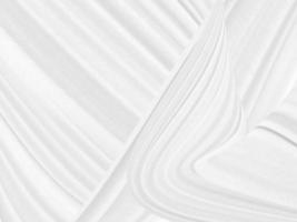 pulito intrecciata moda tessile bellissimo morbido tessuto astratto liscio curva forma decorativo bianca sfondo foto