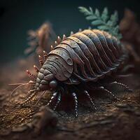 woodlouse. ai generato foto