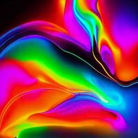 astratto neon leggero liscio spirale formosa onda, generativo arte di ai