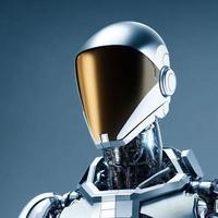 futuristico bio cyborg androide meccanico umano , generativo arte di ai foto