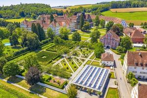 un' bellissimo aereo Visualizza per il storico castello Salem vicino lago costanza, bodensee foto