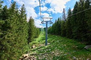 montagne con Aperto cavo macchine sollevare, karpacz, Polonia foto