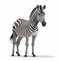 zebra nero e bianca ai generato foto